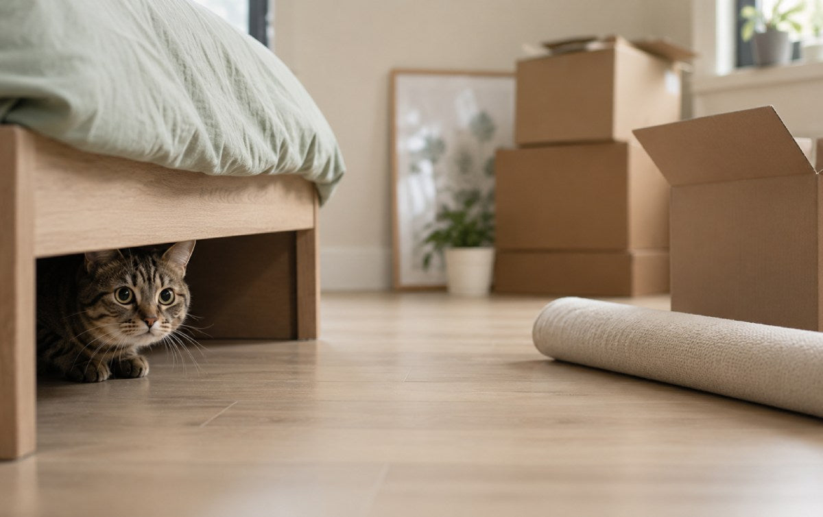 My New Cat Is Hiding and Not Eating