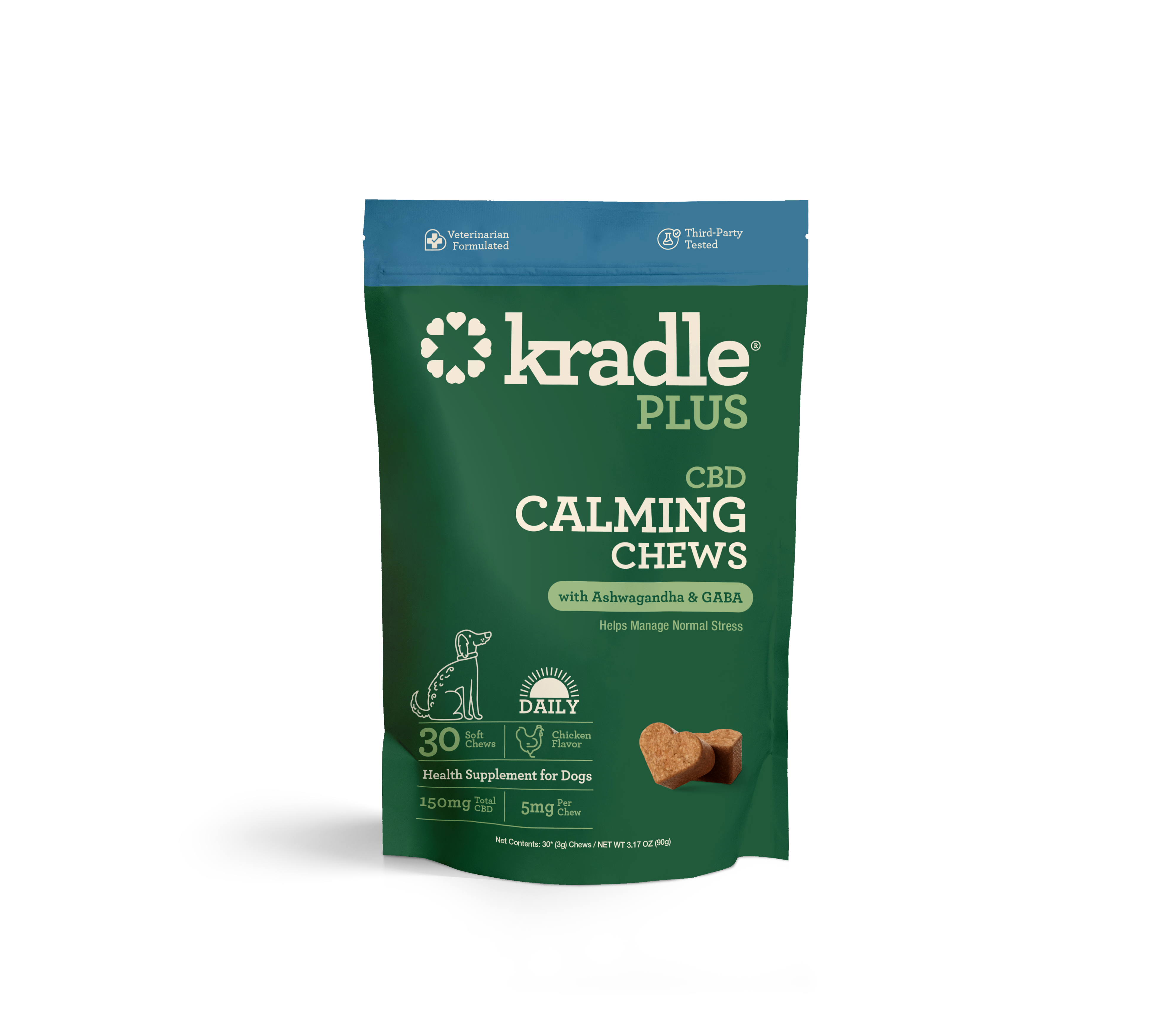 Kradle Plus CBD Calming Chews For Dogs