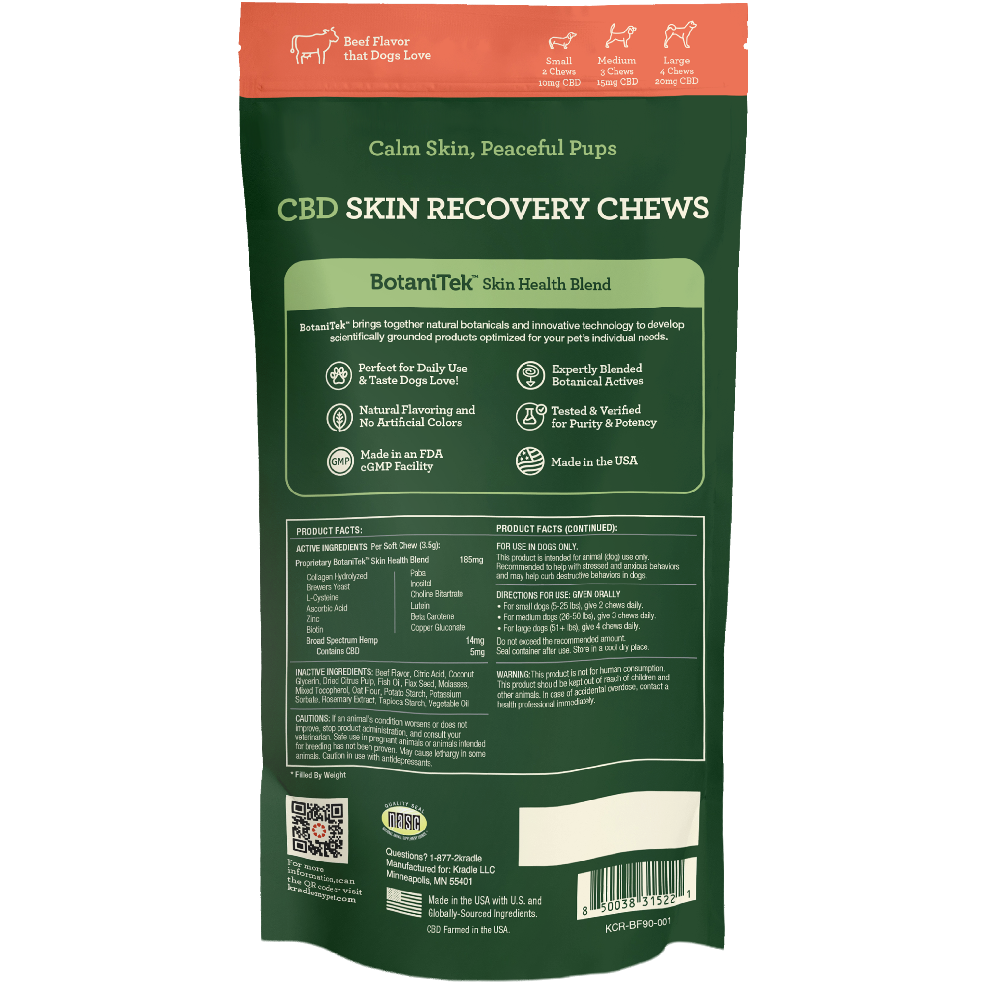 CBD Skin Recovery Chews