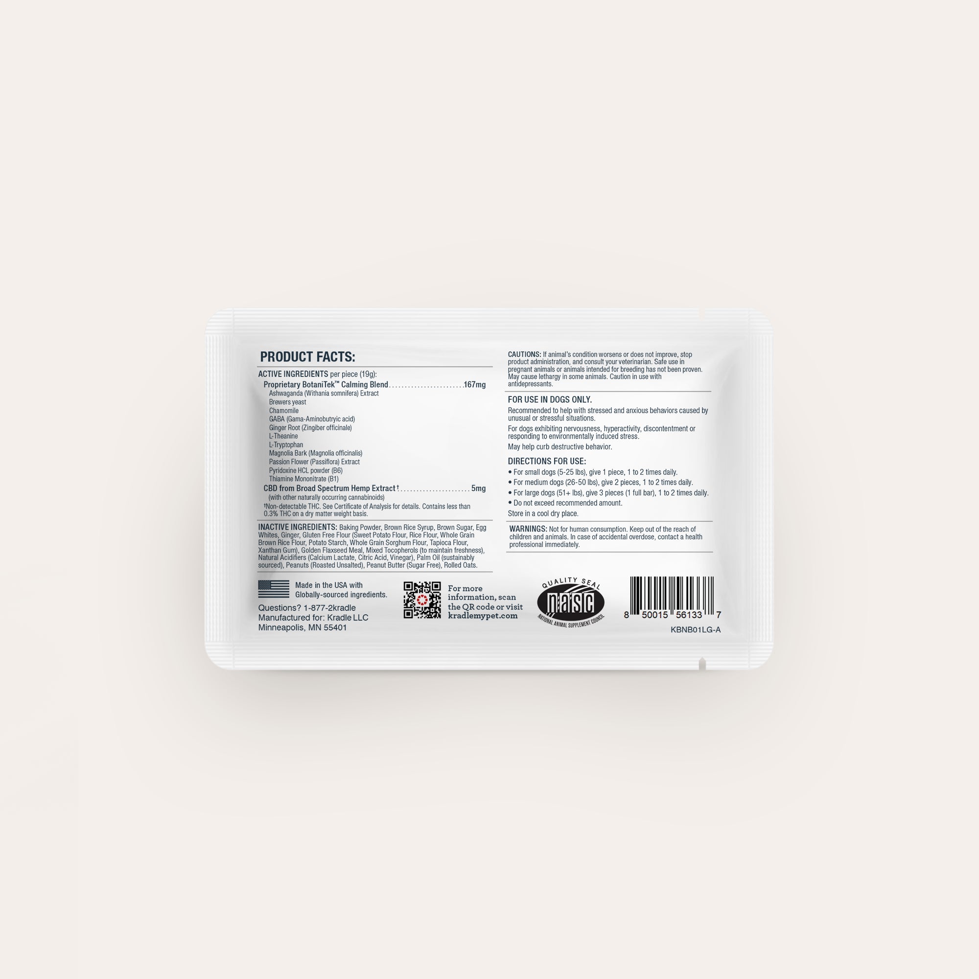 Peanut Butter CBD Calming Bliss Bar