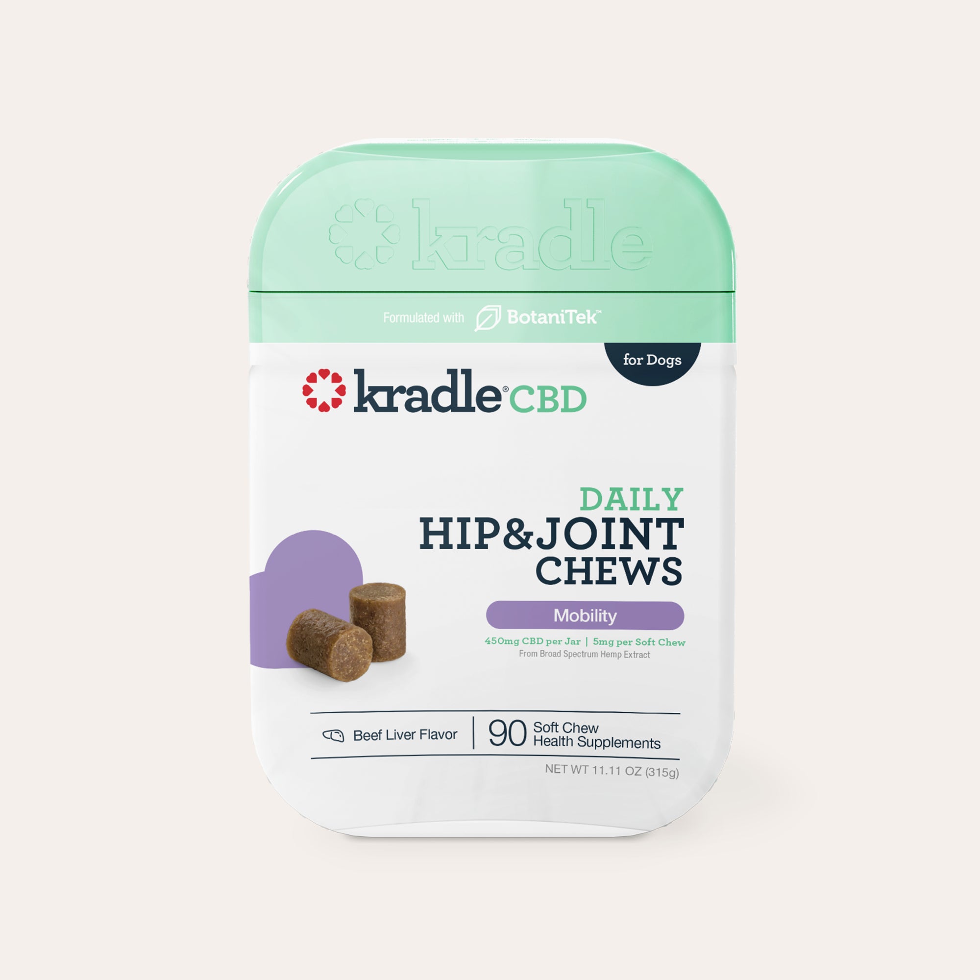 Advanced Hip & Joint Calming Chews for Dogs | Kradle