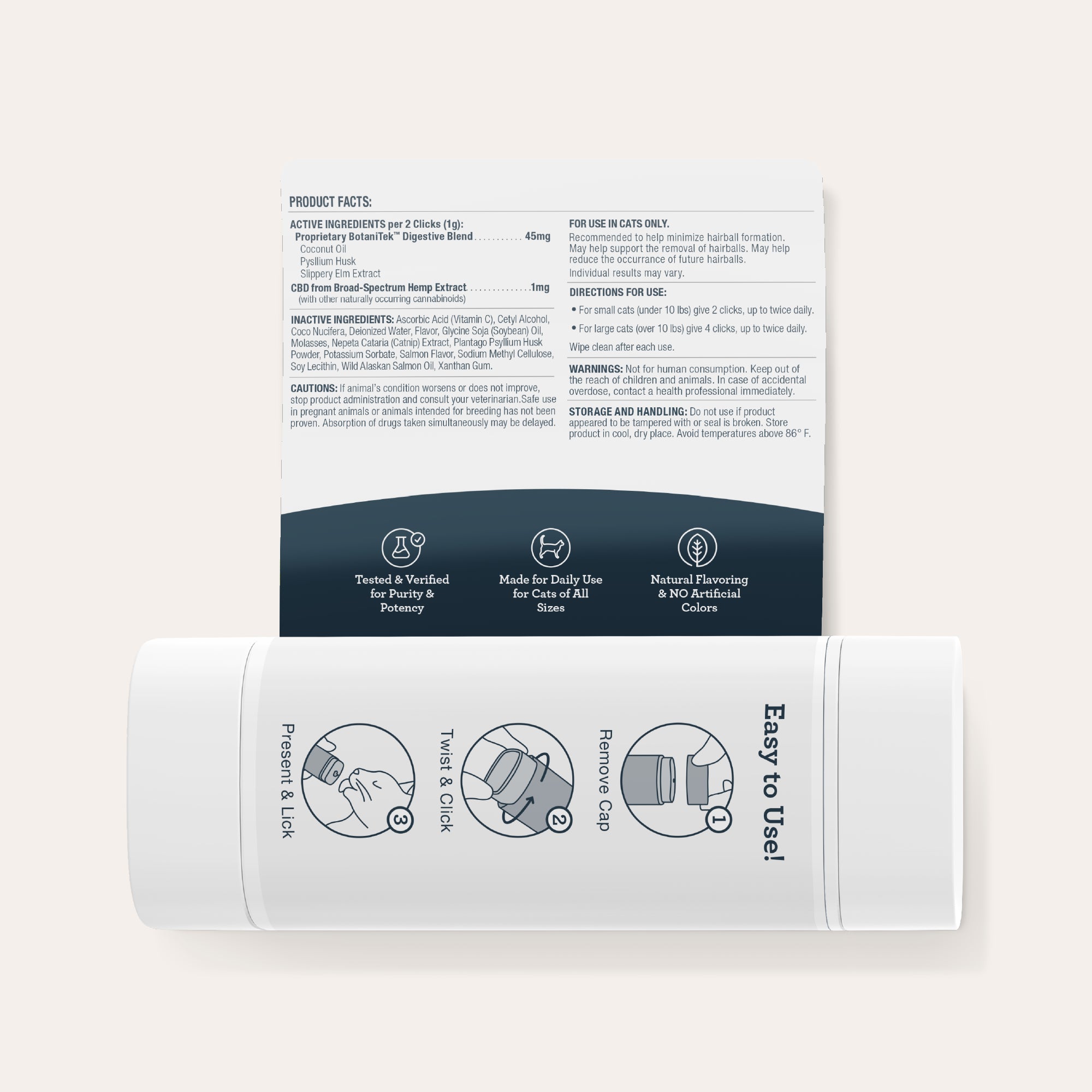 CBD Cat Hairball Wellness Lick