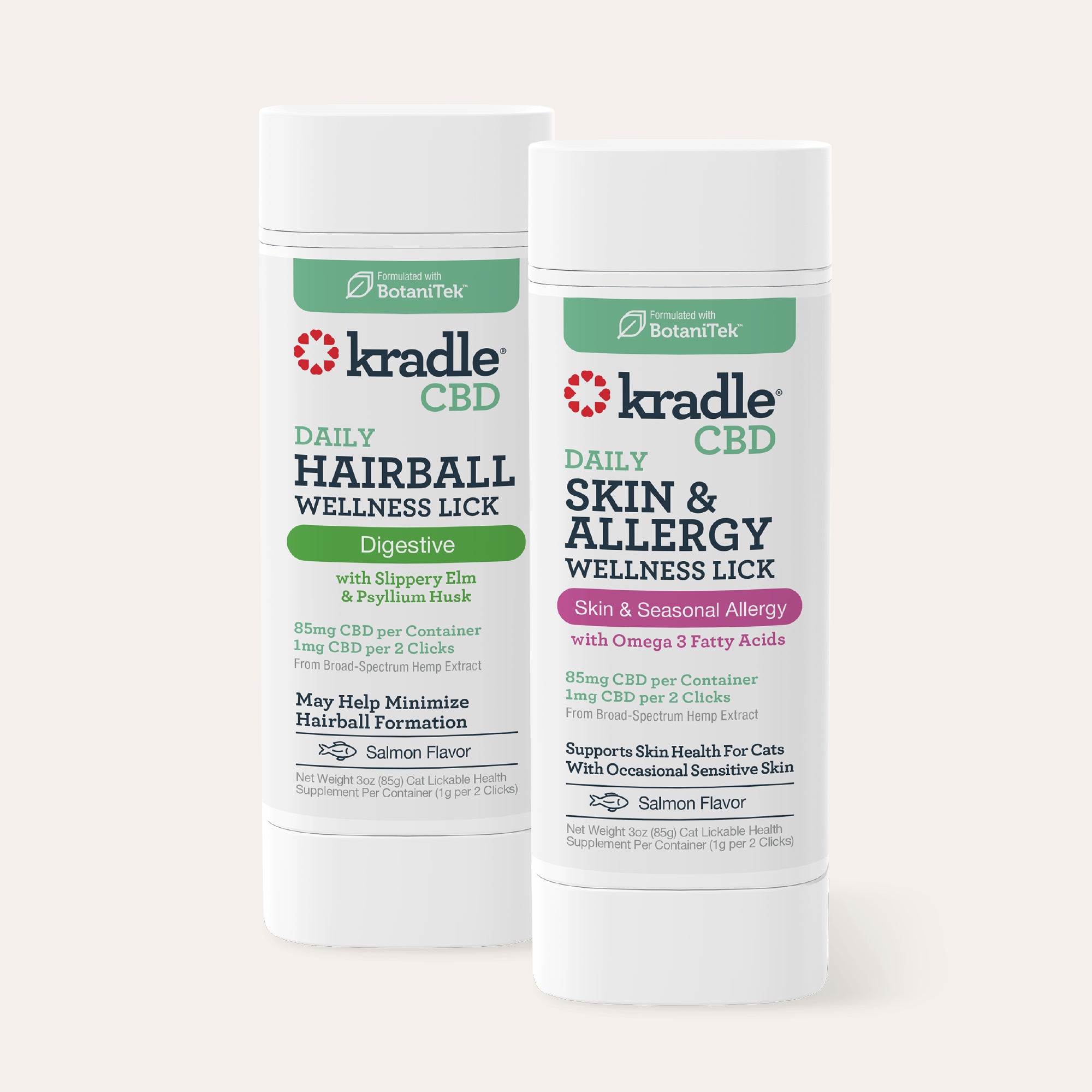 CBD Cat Shed & Soothe Set for Skin & Hairball Care | Kradle