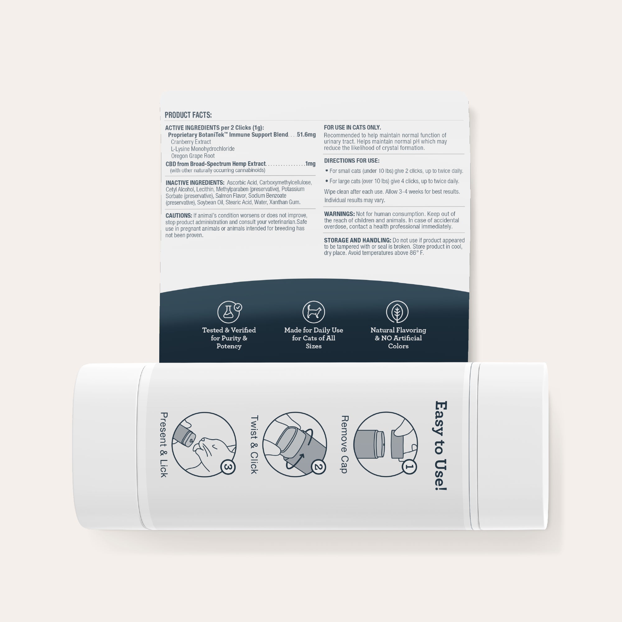 CBD Cat Urinary Wellness Lick