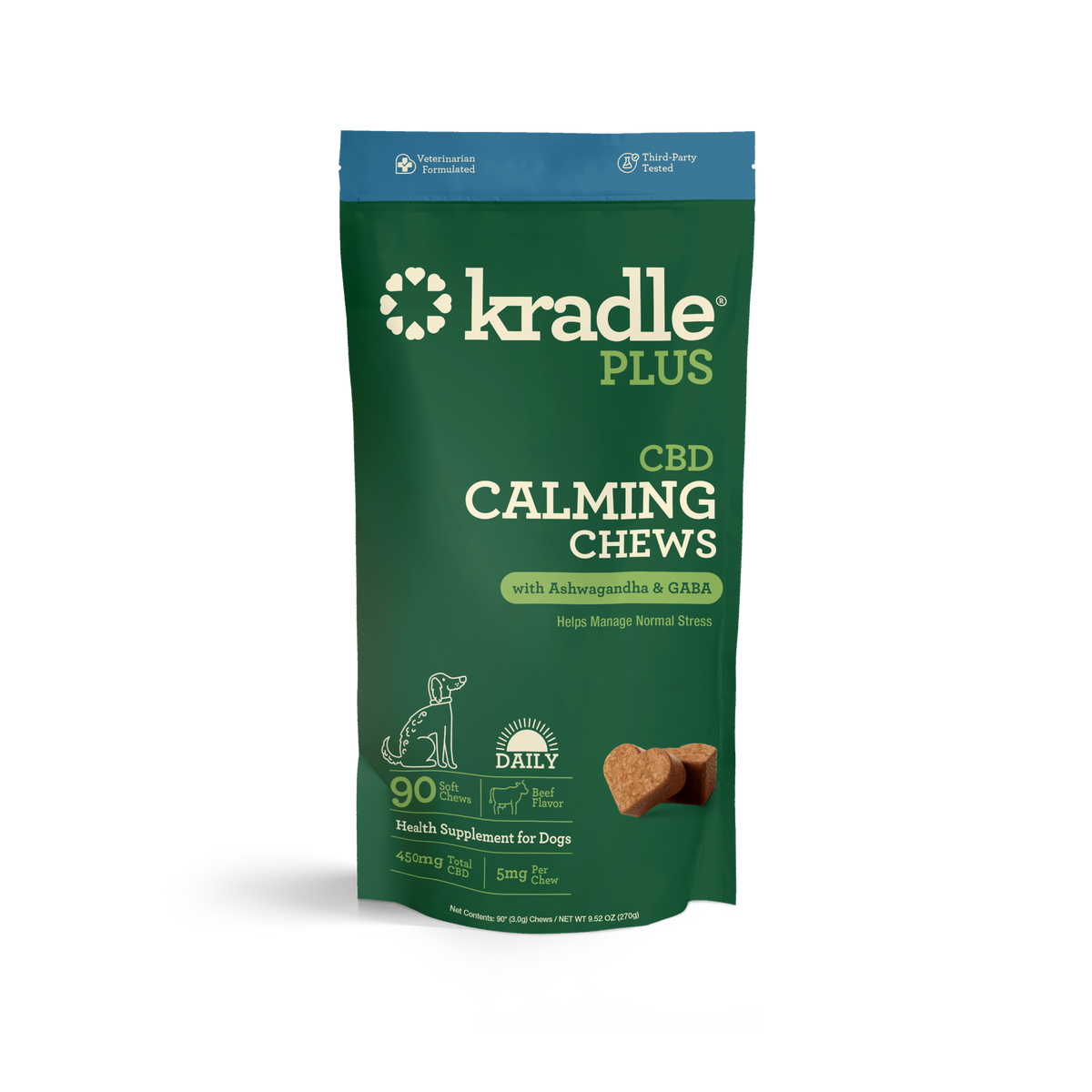 Kradle Plus CBD Calming Chews For Dogs