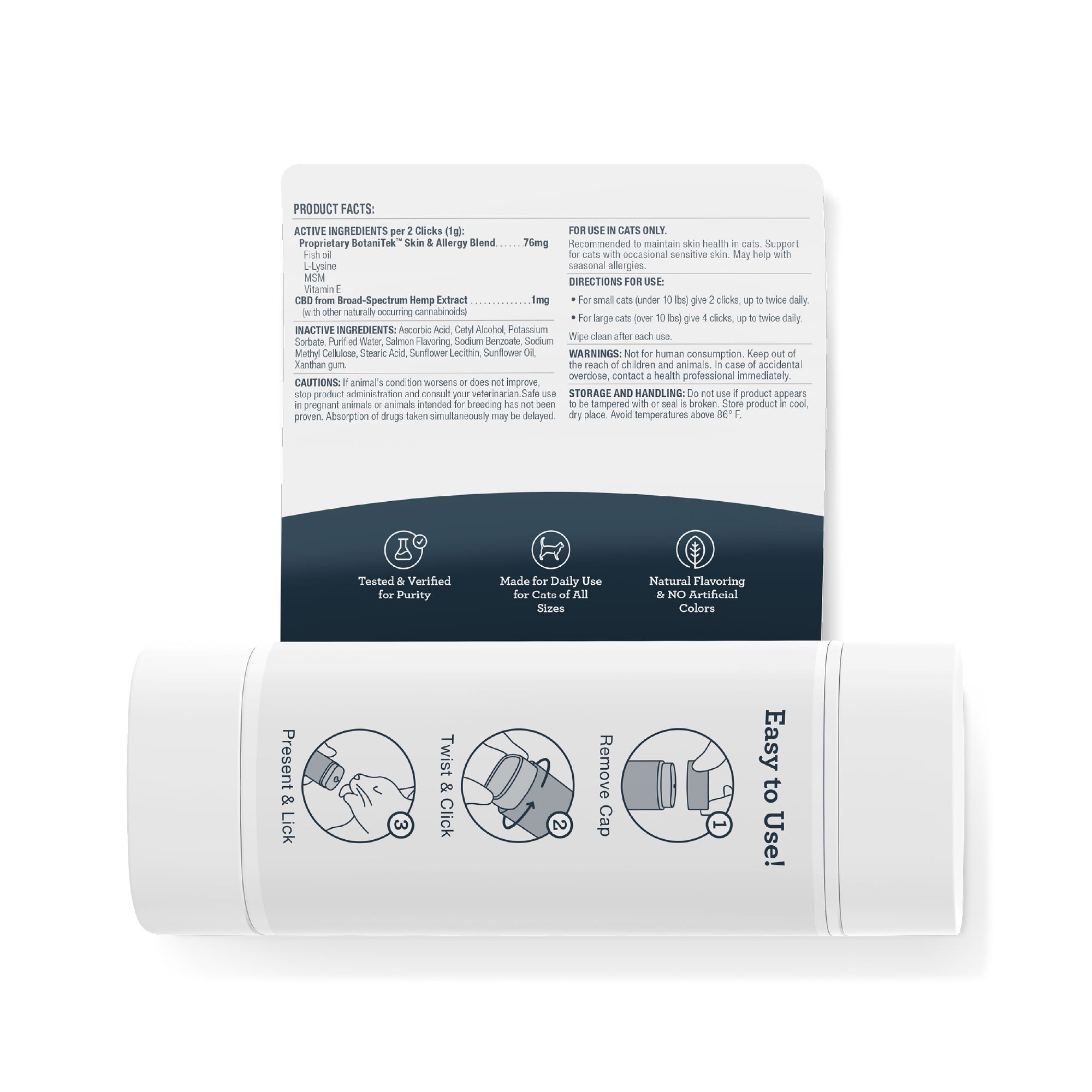 CBD Cat Skin & Allergy Wellness Lick