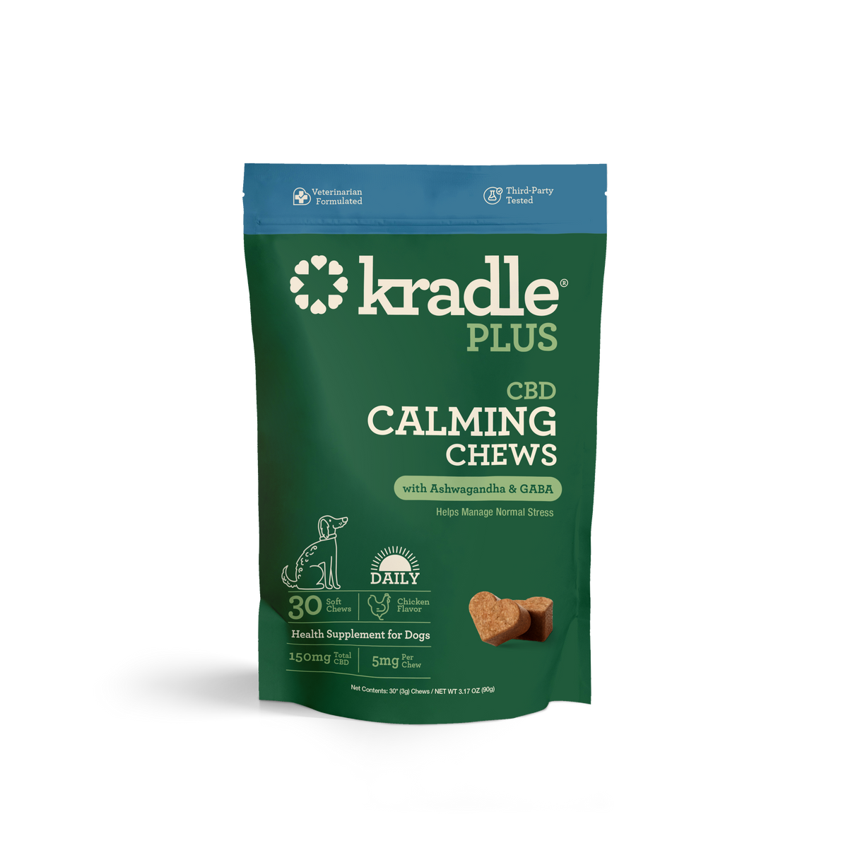 CBD Calming Chews for Dogs | Ashwagandha, GABA & L-Theanine