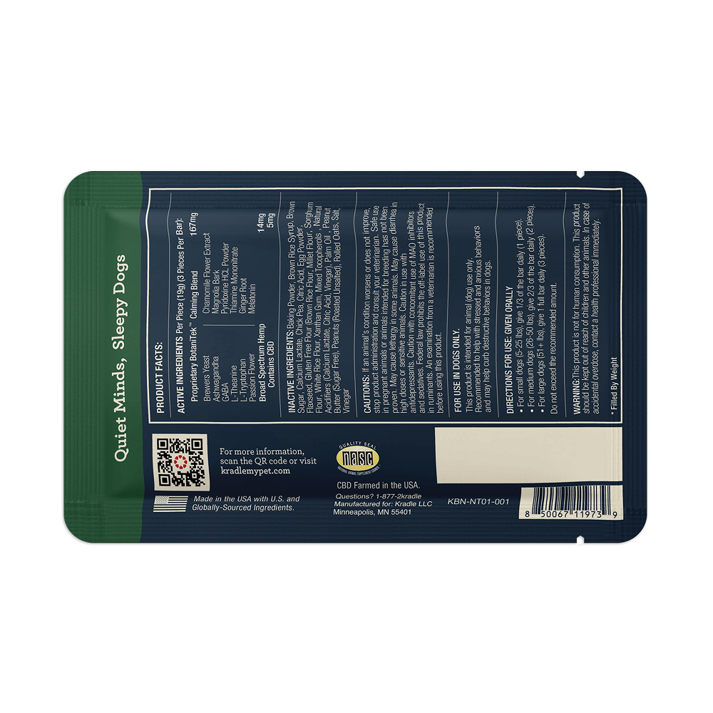 Kradle Plus CBD Nighttime Calming Bliss Bar