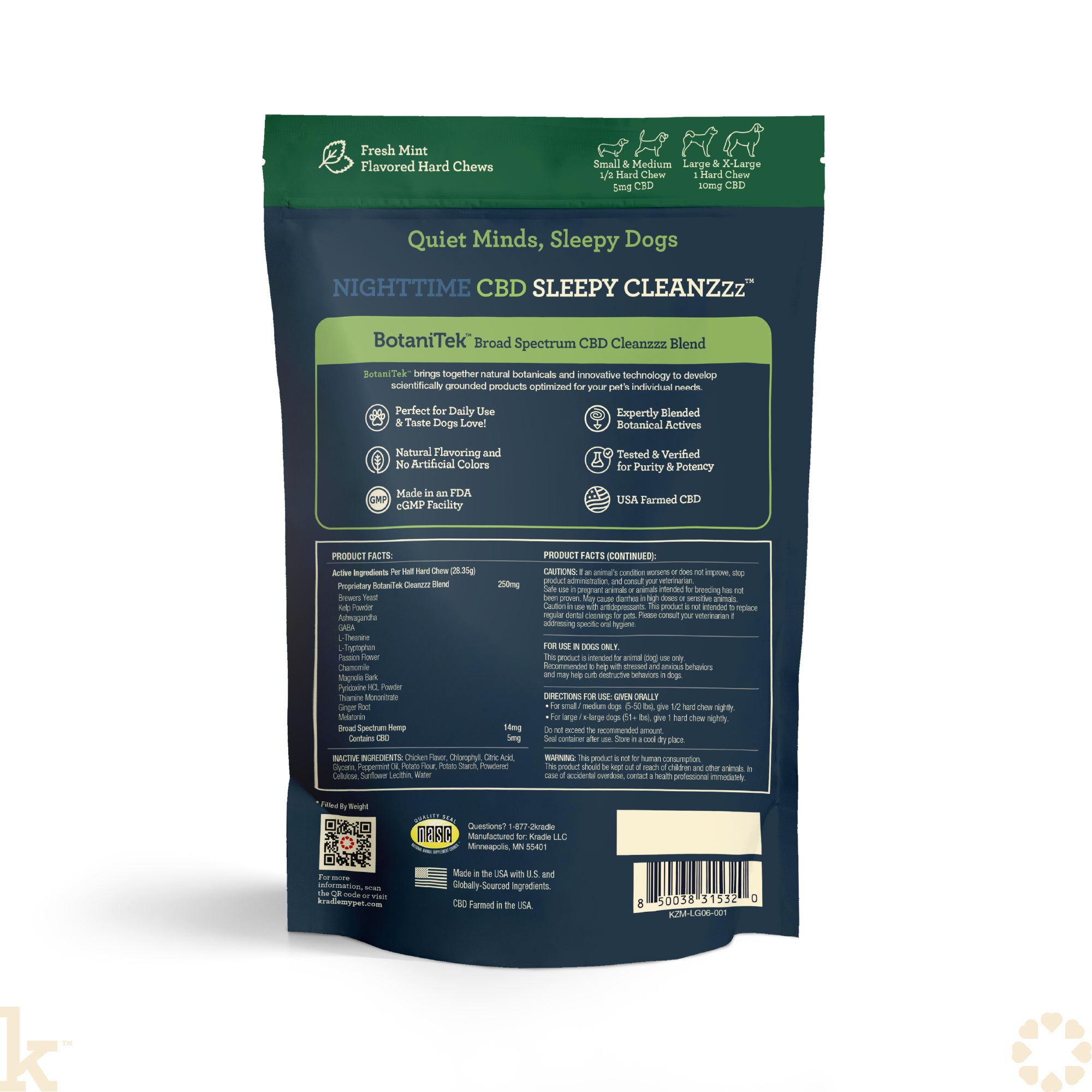 CBD Sleepy CLEANZzz Dental Hard Chew
