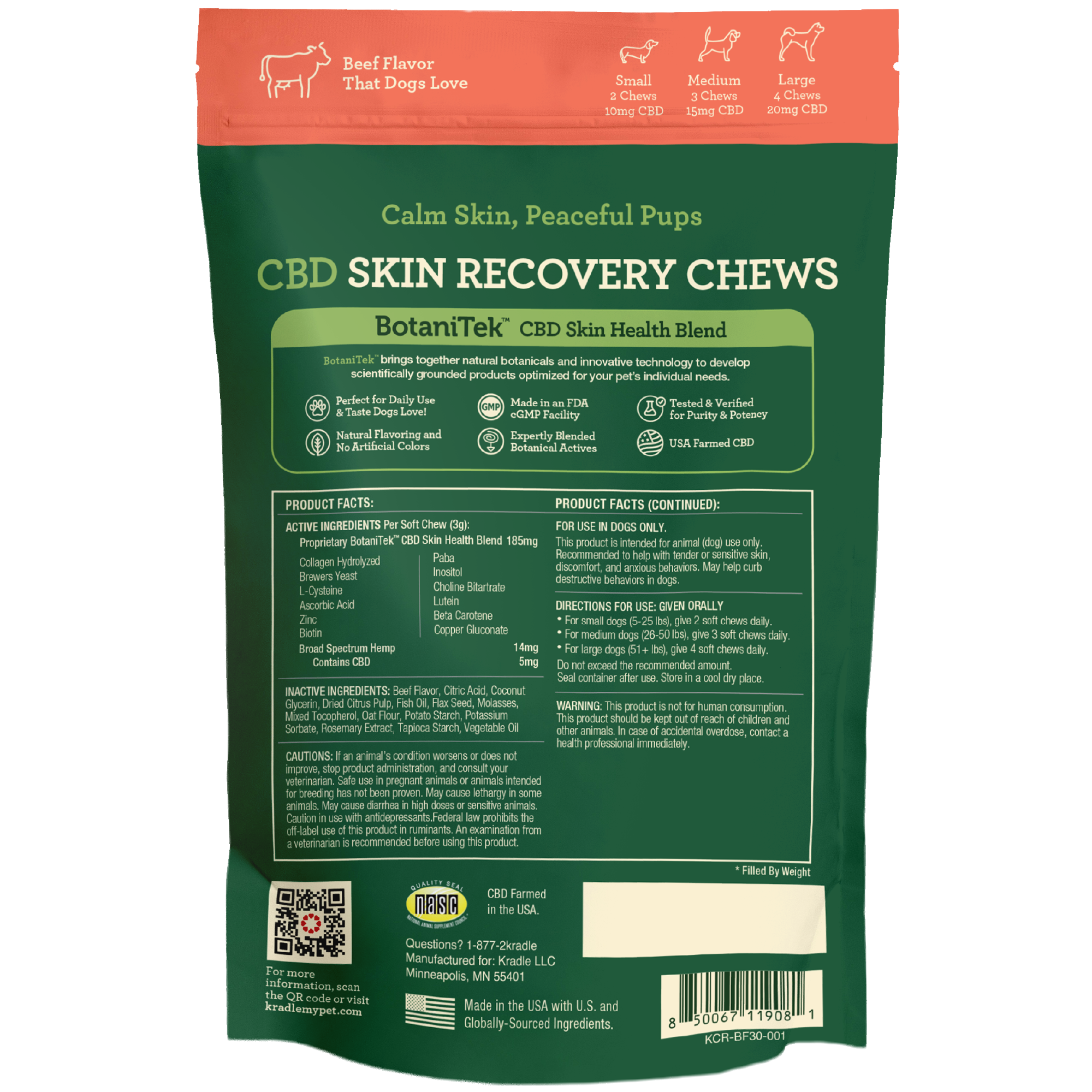 CBD Skin Recovery Chews