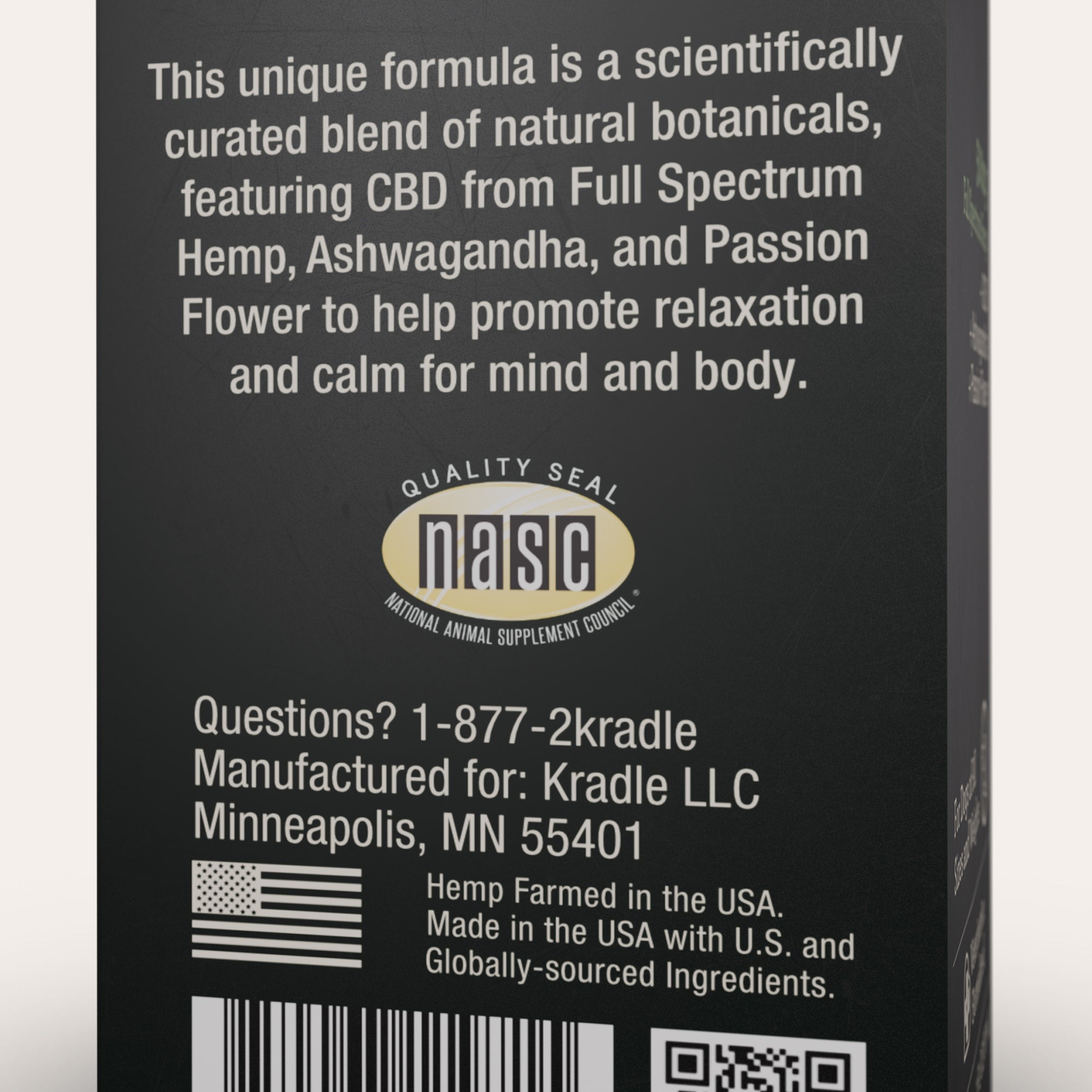 Kradle Max Full Spectrum Calming Tincture