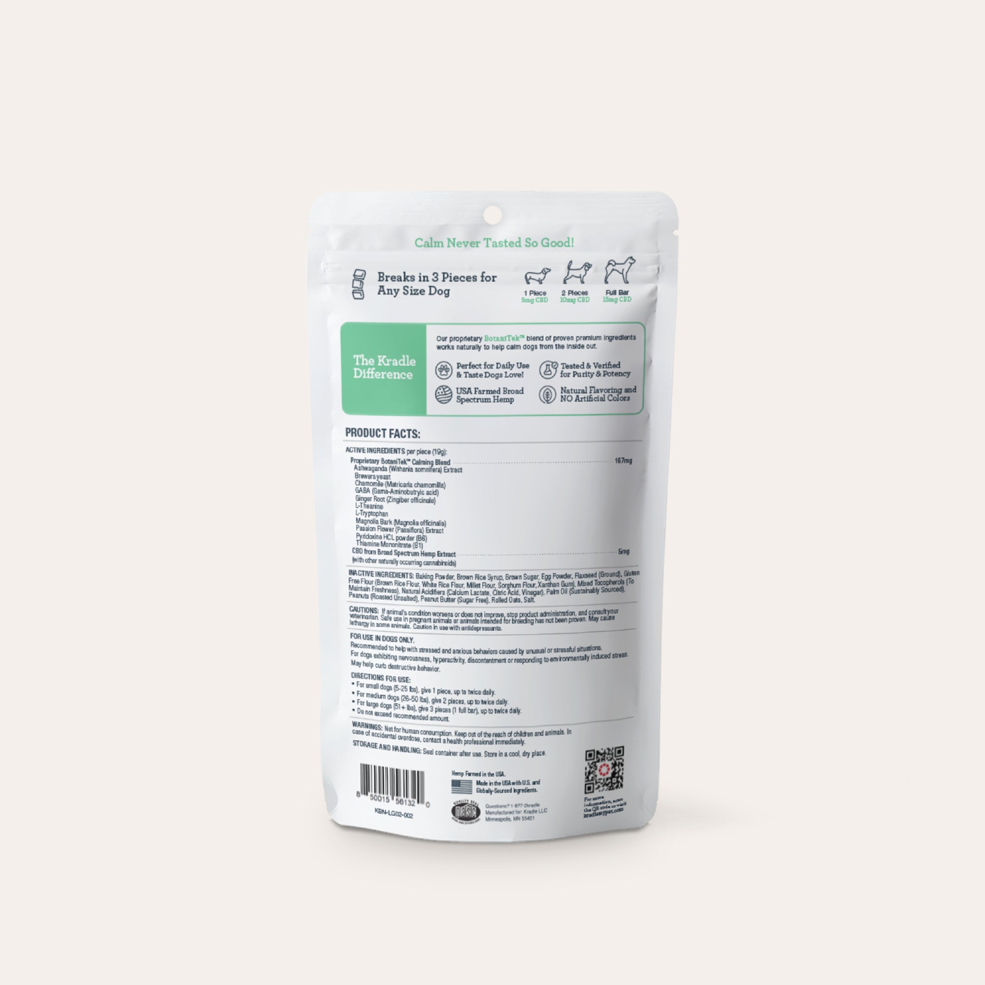 Peanut Butter CBD Calming Bliss Bar