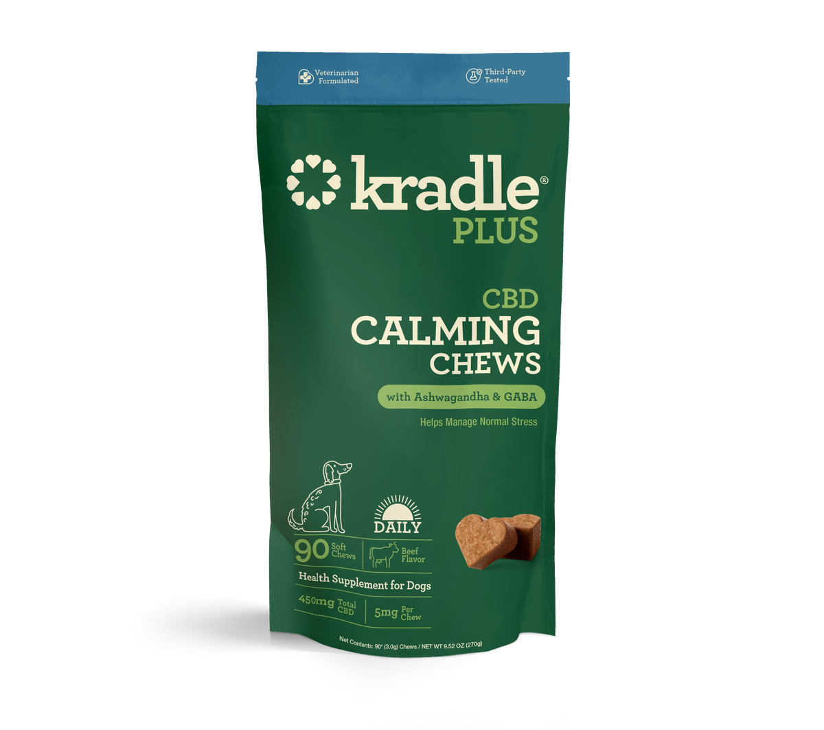 Kradle Plus CBD Calming Chews For Dogs